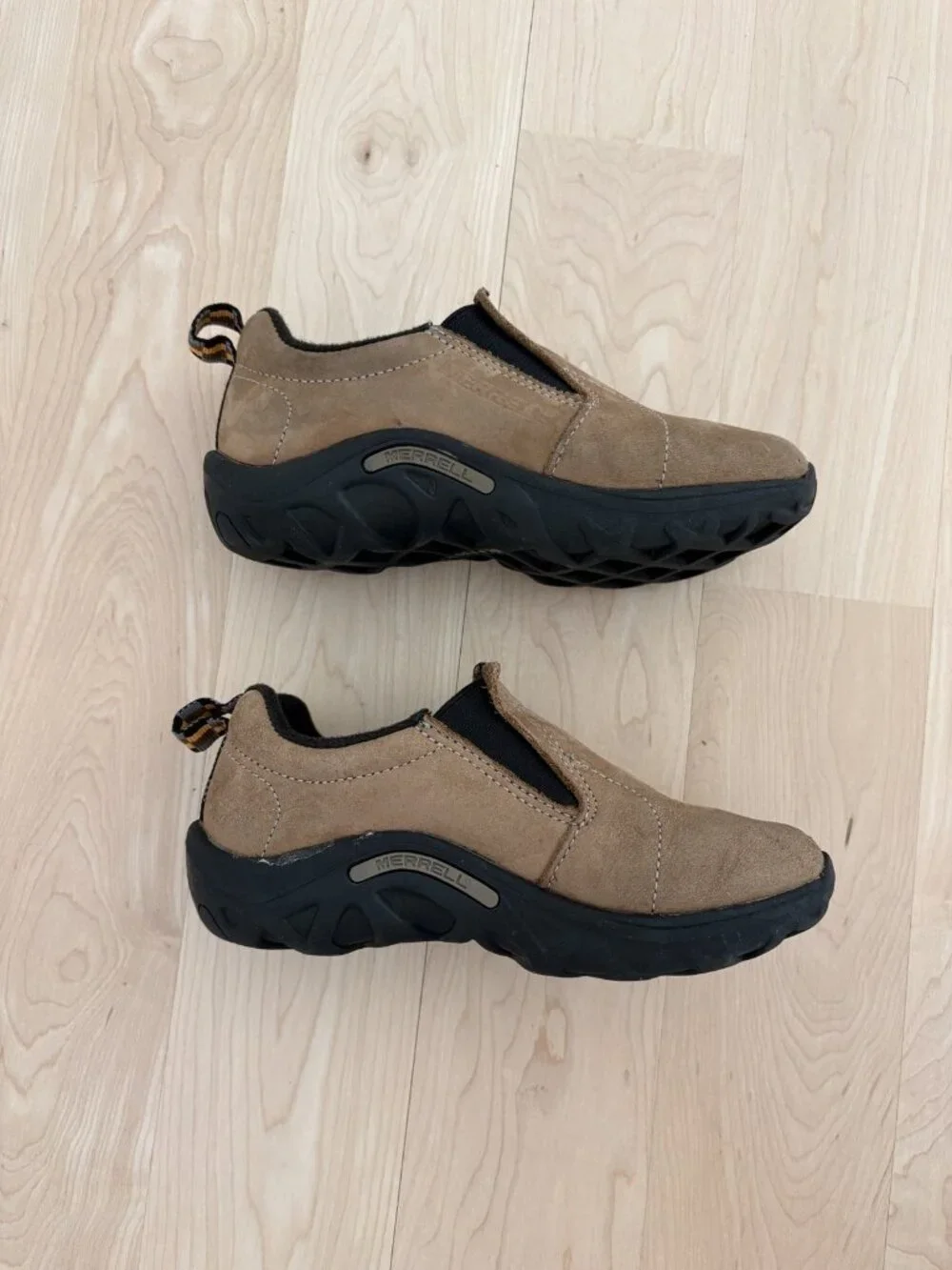 Merrell Jungle Moc Suede Slip-On Shoes Tan